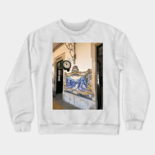 Train Station in Pinhao - Douro Valley - Portugal Crewneck Sweatshirt